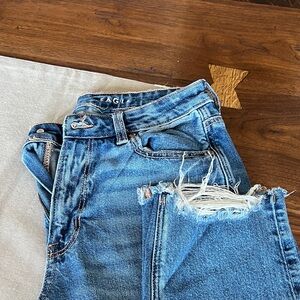 American Eagle Outfitters Blue Distressed Jeans